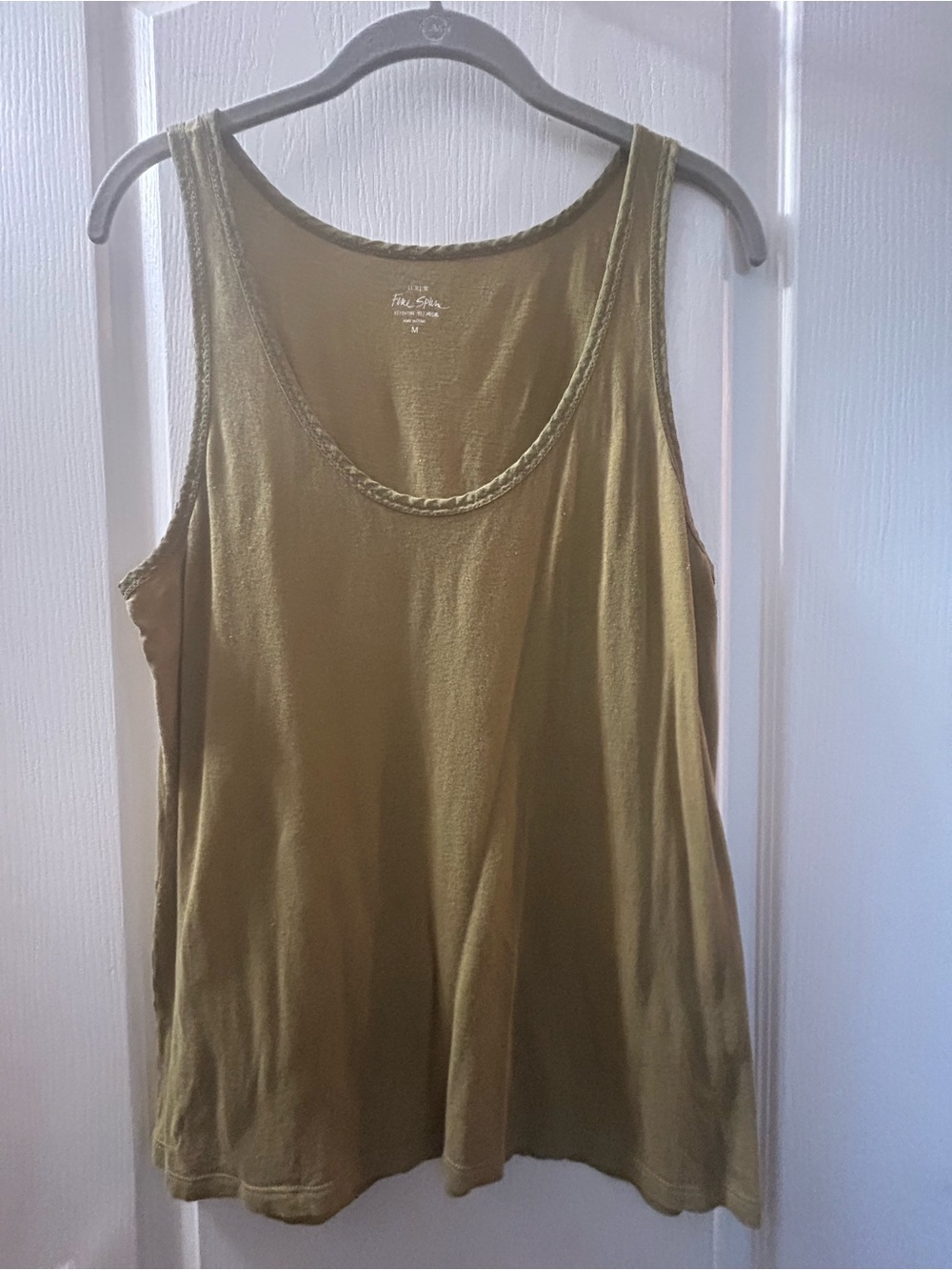 J. Crew Olive Green Scoop Neck Tank Top